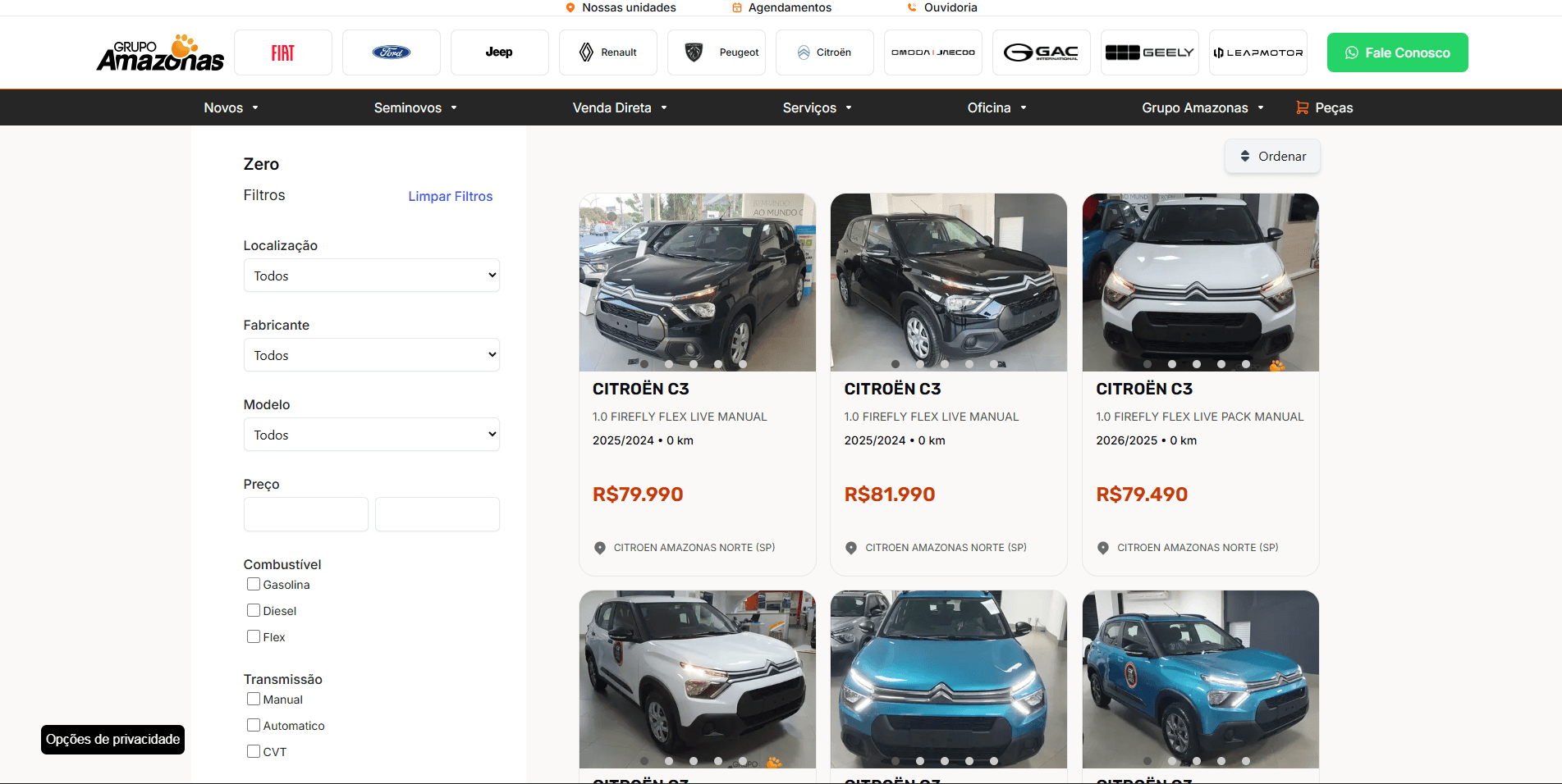 Grupo Amazonas - Sites e CMS