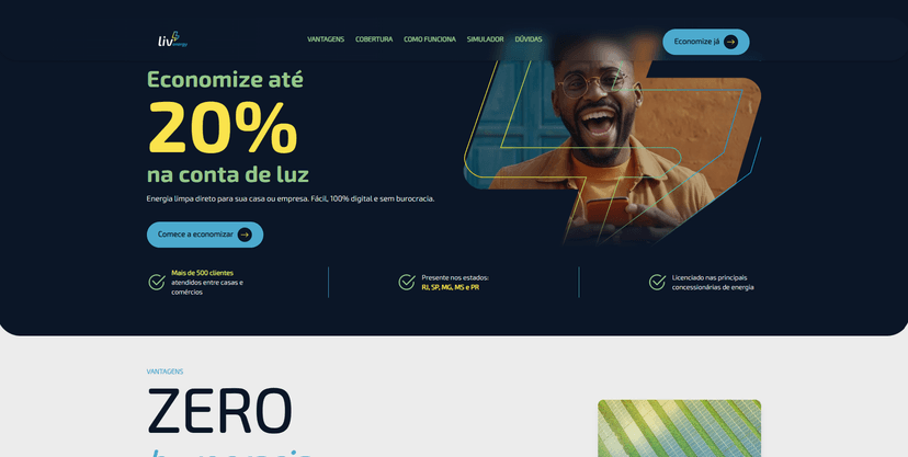 Liv Energy - Landing Page