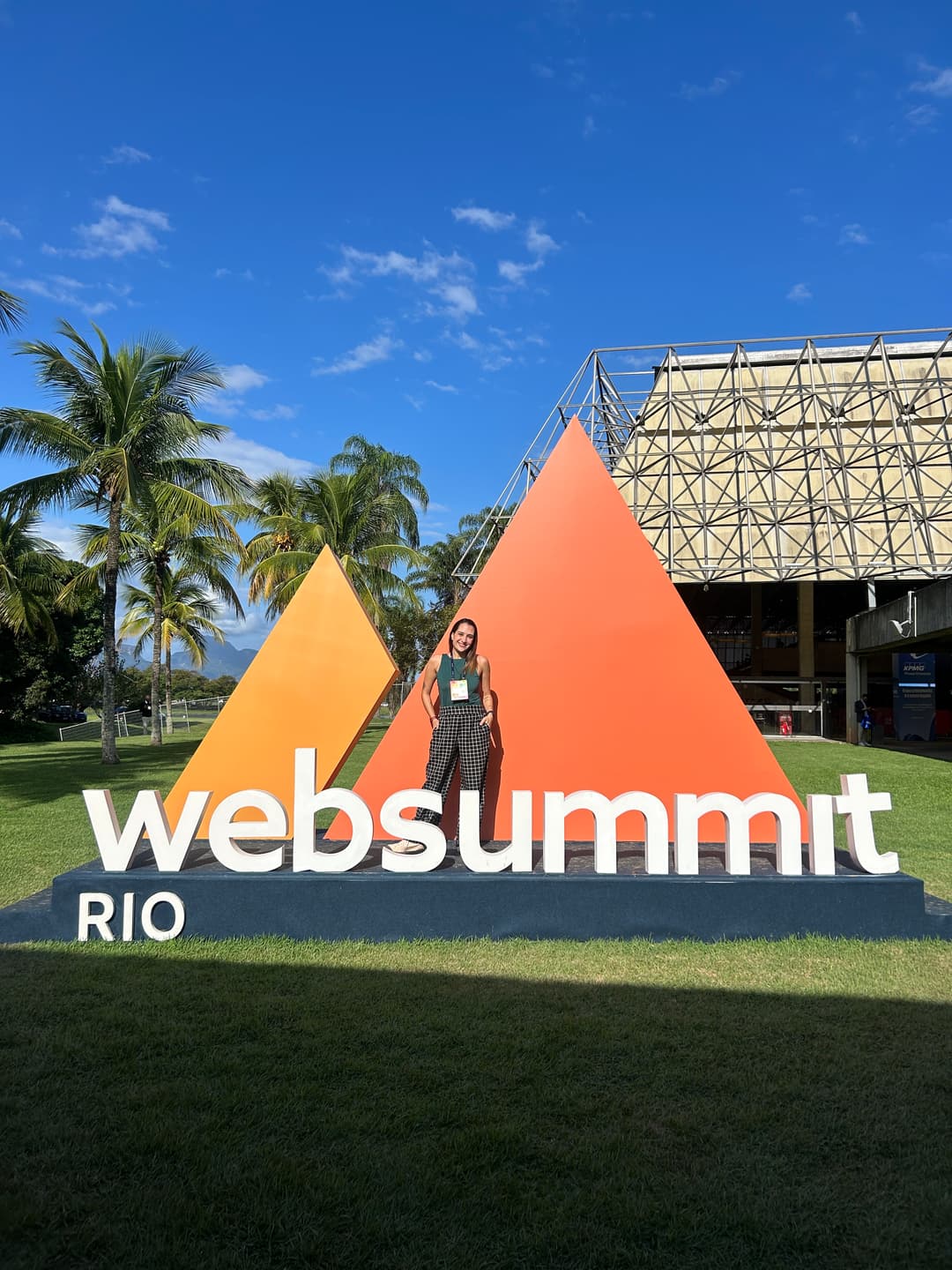 Foto no evento Web Summit em 2025